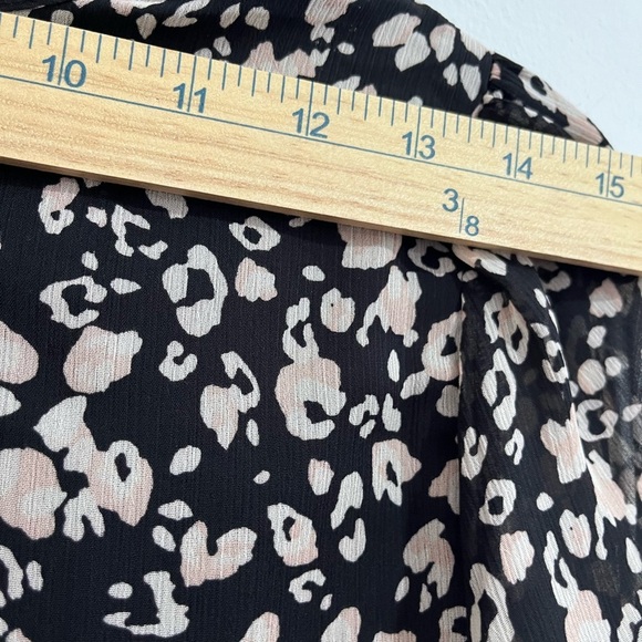 Ann taylor floral dress brown and beige SP. H-9 - Picture 7 of 9